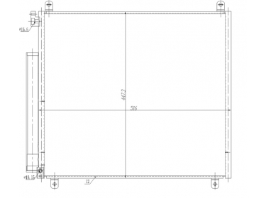 Exchanger Condenser OEM Avec déshydrateur | 9531081P00 | 350497 - 941170 - AC1105000S - SZ5158D