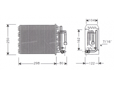 Exchanger Evaporator  | 9480955 | 27-33597 - 54637 - SBV049