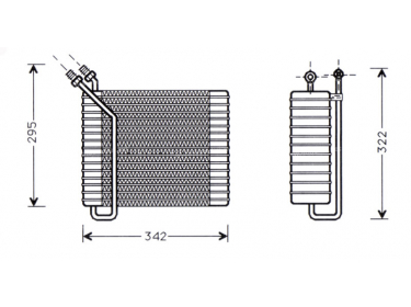 Warmtewisselaar Verdamper  | 3537556-7 - 9470140 | 27-30412 - 54138 - VOV025