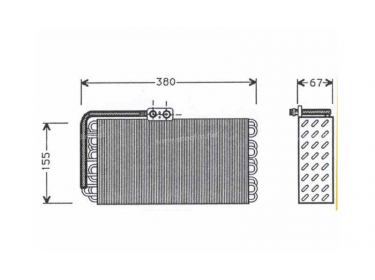 Warmtewisselaar Verdamper  | 96457390100 | 36064 - 7401129 - 7433211992 - PRV027