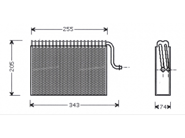 Exchanger Evaporator  | 1618092 - 52475551 | OLV171