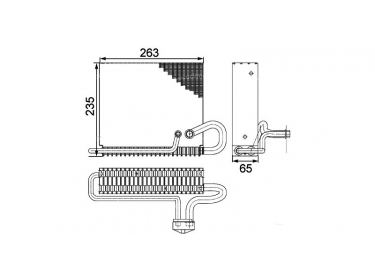 Exchanger Evaporator  | 0018309658 | 8FV351330271 - MSV550