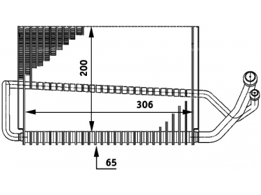 Exchanger Evaporator  | 2118300158 - 2118300758 - A2118300158 - A2118300758 | 706.30074 - 8FV351211291 - AE56000P - MSV486 - TSP0525175