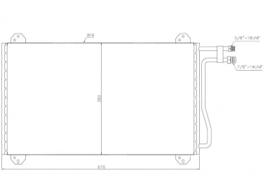 Echangeur Condenseur OEM  | 9015000454 - 9015000554 - A9015000454 - A9015000554 | 11.5096 - 30311243 - 35811 - 53702 - 816891 - 94225 - CO14300 - MS5219