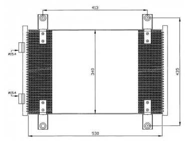 Echangeur Condenseur OEM  | 1340166080 - 6455CG | 35501 - FT5302