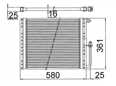 Wärmetausche Kondensator Sanden CONDENSEUR SANDEN |  | MFC-2058AE - MFC-2058AEE - MFC-2058AEF - SMFC-2058AE - SZ-RU35520E - UMFC-2058AE - UV5001 - UZ-RU35520E - Z-RU35520E - Z-RU35520EE - Z-RU35520EF