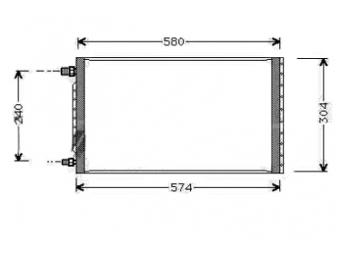 Warmtewisselaar Condensor Delphi  |  | 120AA11005.O - 2130-00005 - 400-UV5011 - 52465406 - 53104 - 60-2300 - UV5011