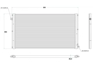 Serpentin Condensador Delphi COND 881 465 18 |  | 30310200-1 - 30310200.1