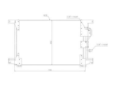 Warmtewisselaar Condensor OEM  | 9425000054 - A9425000054 | 30311301 - 35772 - 8FC35130013 - 94336 - ME5144