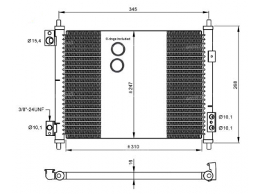 Warmtewisselaar Condensor OEM  | 5001875568 - 7485113368 - 92110MA10D | 120NI80501 - 35926 - 62-DN5432 - 815092 - 8FC351344321 - 940078 - AC856000S