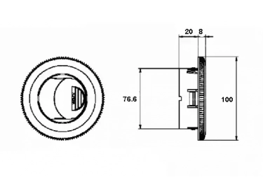 Luchtverdeler Luchtverdeler ventilatie BOUCHE DE VENTILATION | 4460653 - P4243205E | 334-220-0016