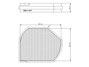 Air distribution Pollen cabin filter FILTRE POUSSIERE |  | 698160 - LA13 - MP044