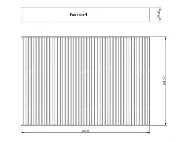 Difusión de aire Filtro de polen FILTRE POUSSIERE | 8E0819439 | 31000009 - 698606 - LAK93 - MP106