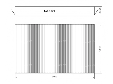 Luchtverdeler Pollen- & Cabinefilter FILTRE POUSSIERE | 6447KK - 6447NT | 1215300 - 12153000 - 12153001 - 12153002 - 12153003 - 12153004 - 12153005 - 12153006 - 12153007 - 12153008 - 12153009 - 698664 - MP071 - TSP0325123