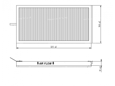 Diffusion d'air Filtre pollen Filtre habitacle FILTRE POUSSIERE | 64311390836 | 698170 - MP002 - TSP0325006