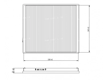 Air distribution Pollen cabin filter FILTRE POUSSIERE | 4072211 | MP053