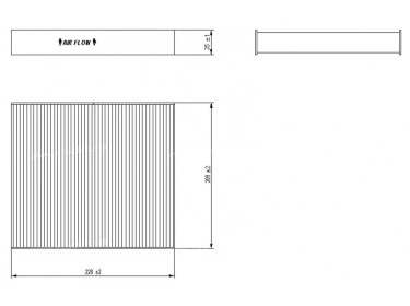 Diffusion d'air Filtre pollen Filtre habitacle FILTRE POUSSIERE | 1354952 - 8687389 | MP145