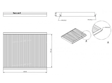 Luchtverdeler Pollen- & Cabinefilter FILTRE POUSSIERE |  | MP096