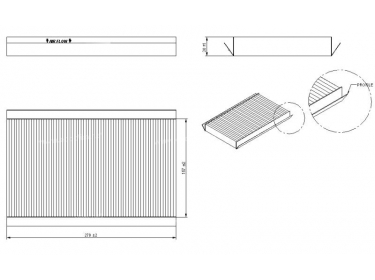 Diffusion d'air Filtre pollen Filtre habitacle FILTRE POUSSIERE | JKR500010 | MP176