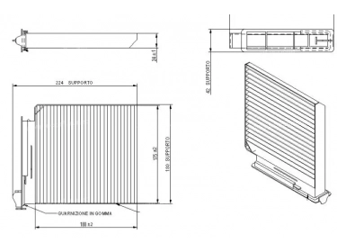 Difusão de ar Filtro de pólen Filtro habitáculo FILTRE POUSSIERE | 272772835R - 272775374R - 27891AX010 - 7701059997 - 7701062227 | MP179 - SC8053CA