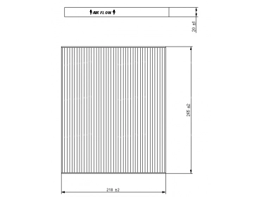 Difusão de ar Filtro de pólen Filtro habitáculo FILTRE POUSSIERE | 55702456 | MP193