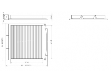 Diffusion d'air Filtre pollen Filtre habitacle FILTRE POUSSIERE | BTR8037 | 1215506 - 12155060 - 12155061 - 12155062 - 12155063 - 12155064 - 12155065 - 12155066 - 12155067 - 12155068 - 12155069 - MP235 - TSP0325168