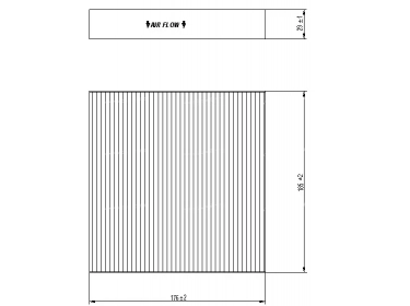 Luchtverdeler Pollen- & Cabinefilter FILTRE POUSSIERE | 08975B4000100 - 9586062J00000 | MP198