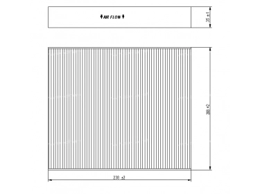 Luftverteilung Kabinepollenfilter FILTRE POUSSIERE | 1315686 |