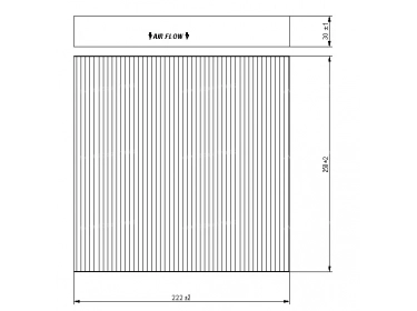 Difusión de aire Filtro de polen FILTRE POUSSIERE | 971333K000 |