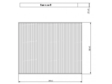 Luftverteilung Kabinepollenfilter FILTRE POUSSIERE | 1541456 |