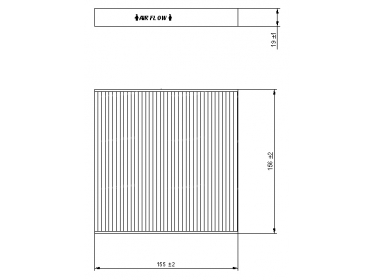 Diffusion d'air Filtre pollen Filtre habitacle FILTRE CHARBON ACTIF - COMBINE | 99066850M2038 | MC699