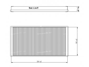 Diffusion d'air Filtre pollen Filtre habitacle FILTRE POUSSIERE | 0008356947 - A0008356947 |