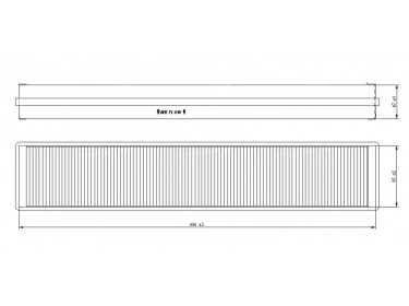 Luftverteilung Kabinepollenfilter FILTRE POUSSIERE | 47128151 - 81868102 |