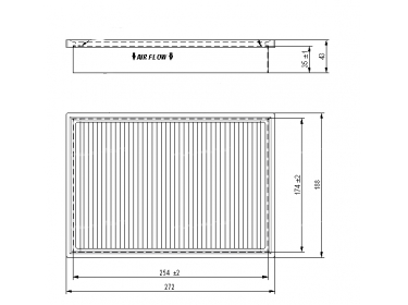 Diffusion d'air Filtre pollen Filtre habitacle FILTRE POUSSIERE | 11005897 - 15845753 |