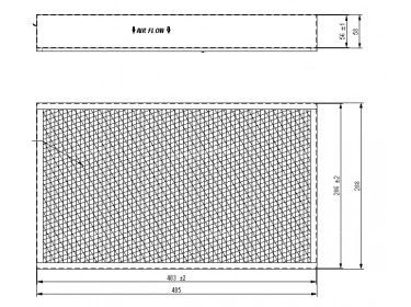 Luchtverdeler Pollen- & Cabinefilter FILTRE POUSSIERE | 11703980 - VOE11703980 |