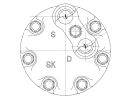 Compressor Sanden Fix R134a SD7H15 TYPE : SD7H15 | 6453P5 | 58600 - 699023 - 7402097 - 7870 - 7870E - 7870F - CP076002 - S7870 - SD7870 - U7870