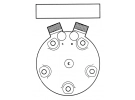 Compresor Sanden Caudal fijo R134a SD5H11 TYPE : SD5H11 | 05811103 - 5176185 | 1201581 - 12015810 - 12015811 - 12015812 - 12015813 - 12015814 - 12015815 - 12015816 - 12015817 - 12015818 - 12015819 - 20-06332 - 5800053 - 6332 - 6332E - 6332F - C8807229A - S6332 - U6332