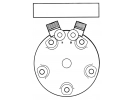 Compresseur Sanden Fixe R134a SD5H14 TYPE : SD5H14 | 015550508 - 4120-01-555-0508 - 4120015550508 - 425-963-A230 | 20-10183 - 32799G - 4507 - 4507E - 4507F - 509-436 - 5800029 - 5801 - 5801E - 5801F - 6627 - 6627E - 6627F - 6665 - 6665E - 6665F - C8807283A - S4507 - S5801 - S6627 - S6665 - U4507 - U5801 - U6627 - U6665