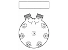 Compresseur Sanden Fixe R134a SD7H15 TYPE : SD7H15 |  | 7850 - 7850E - 7850F - S7850 - U7850