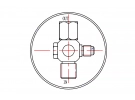 Filtre déshydrateur Déshydrateur standard Ø 76 PRISE DE PRESSION : MALE | 1180730 - 3627610 - 86508374 | 33846 - DY032