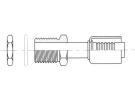 Fitting Steel standard fittings Straight MALE ORING PASSE CLOISON |  |