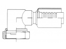 Koppeling Stalen krimpfitting - gereduceerde dia. 90° FEMELLE ORING 1'' COURT |  | 60677094