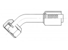 Conexão Para crimpar aço diâmetro reduzido 45° FEMELLE ORING 1'' |  |