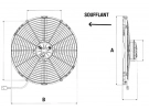 Ventilador Soprando 12V Lâmina : Ø330 & Ø385 SPAL - Ø = 385 - EPAIS = 86 | 9972063 | 30102047 - VA18-AP6-41MS - VA18-AP70/LL-86S - VA18AP70LL86S - VT34