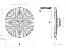 Lüfterräder Blasend 24V Klinge : Ø330 & Ø350 & Ø385 SPAL - Ø = 385 - EPAIS = 86 |  | 1209021 - 12090210 - 12090211 - 12090212 - 12090213 - 12090214 - 12090215 - 12090216 - 12090217 - 12090218 - 12090219 - 30102540 - VA18-BP1-86S - VA18-BP70/LL-86S - VA18BP70LL86S