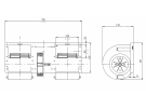 Difusão de ar Ventilador radial duplo 12V 3 VITESSES | 1297700987 | 006A4622 - 1208028 - 12080280 - 12080281 - 12080282 - 12080283 - 12080284 - 12080285 - 12080286 - 12080287 - 12080288 - 12080289 - 261A02 - 30002132 - C8810063 - TB1151