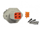 Repuestos eléctricos Conector DEUTSCH Kit 4 VOIES FLASQUE DTP04-4P |  |