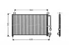 Echangeur Condenseur OEM  | BC1M61480 | 35286 - 53684 - 7402499 - MZ5104 - TSP0225034