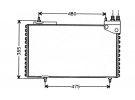 Echangeur Condenseur OEM  | 95634991 | 11.5022 - 35141 - 816640 - CN5094