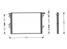 Echangeur Condenseur OEM  | 8200033733 | 7401579 - 817731 - RT5297